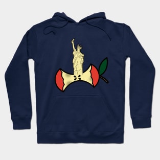 New York Big apple Statue of Liberty Selfie T-Shirt Hoodie